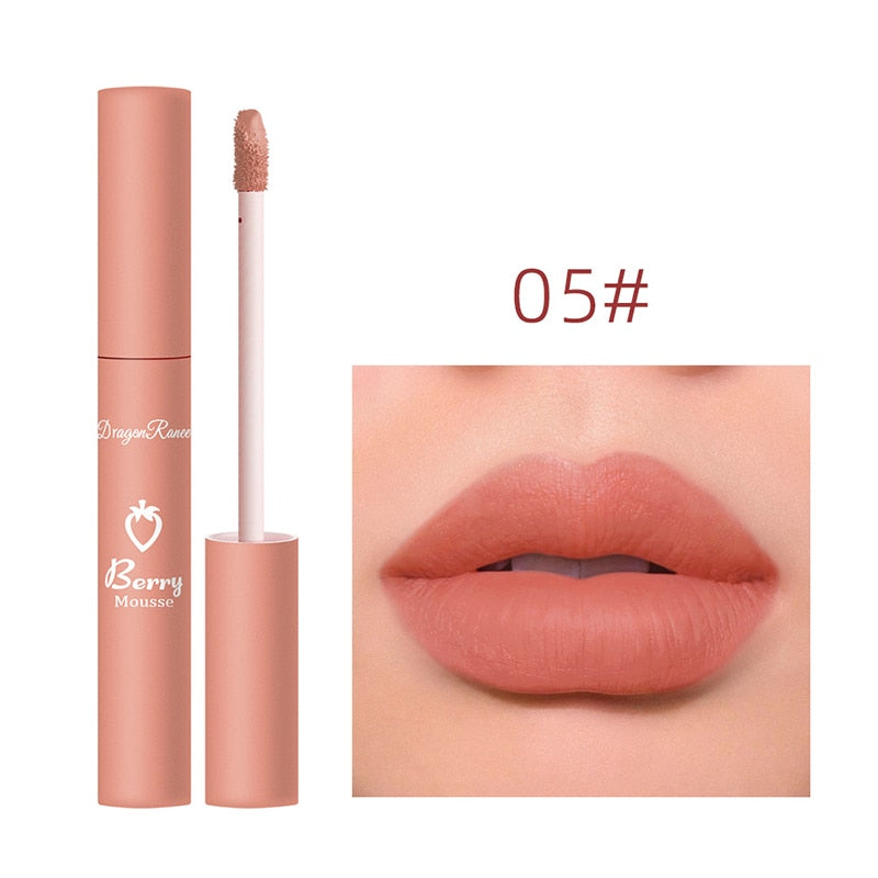 6 Pieces Lip Gloss Stain Long Lasting Liquid Lipstick Fashion Makeup Cosmetics Easy Apply Non-Stick Cup Waterproof Lip Gloss Set