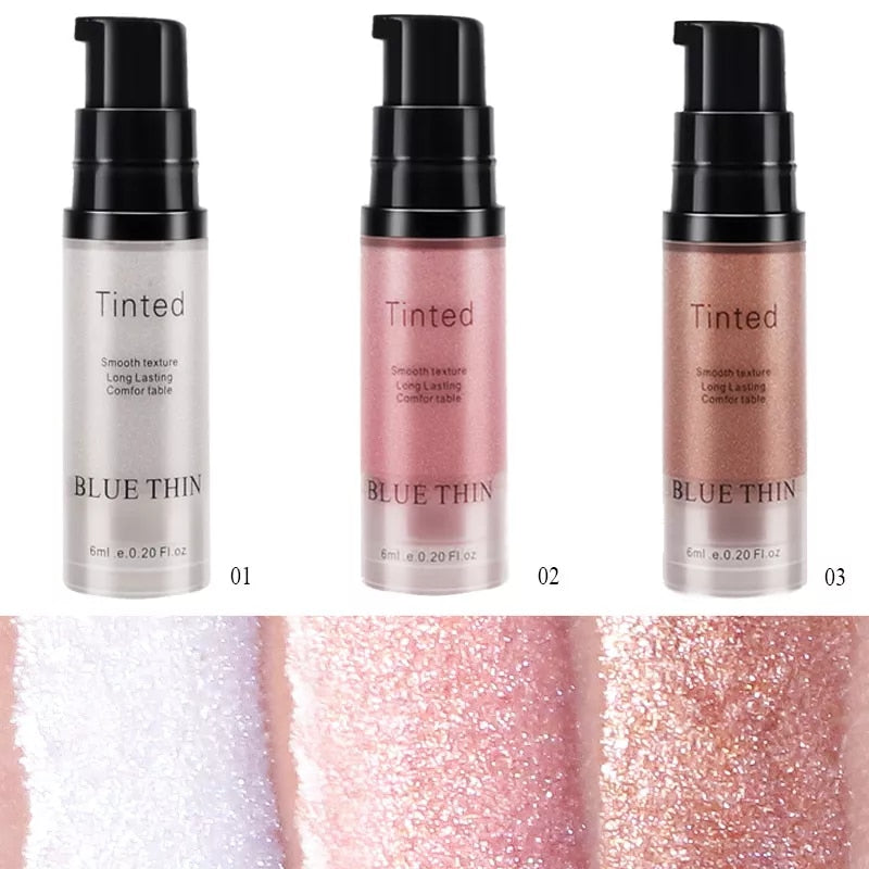 NEW Face Body Luminizer Shimmer Face Liquid Foundation Makeup Lip Brighten Eye Contour Liquid Shine Cosmetic TSLM1