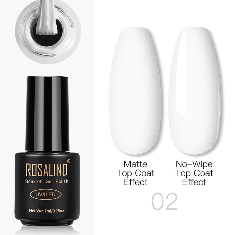 ROSALIND Gel Nail Polish Lamp All For Nails Art Manicure With Matt Base Top Coat Semi Permanant Gellak Nail Gel Polish Varnishes