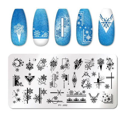 PICT YOU 12*6cm Nail Art Templates Stamping Plate Design Flower Animal Glass Temperature Lace Stamp Templates Plates Image