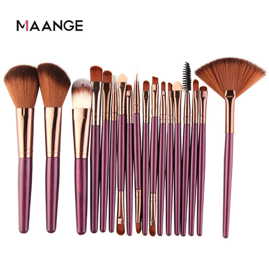 MAANGE 6/15/18/20Pcs Makeup Brushes Tool Set Cosmetic Powder Eye Shadow Foundation Blush Blending Beauty Make Up Brush Maquiagem