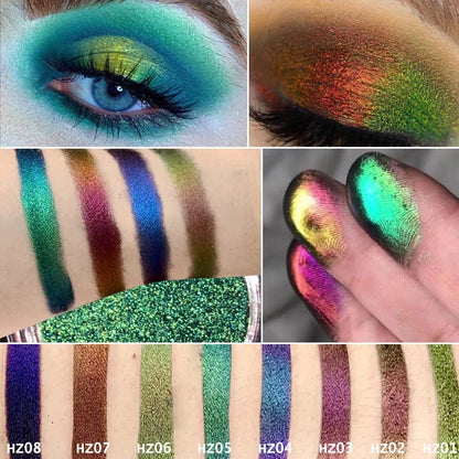 NEW Chameleon Pigment Chameleon Eyeshadow Multi Chrome Eyeshadow Prismatic Powder SKY BORN Shiny Glitter Eye shadow Palette