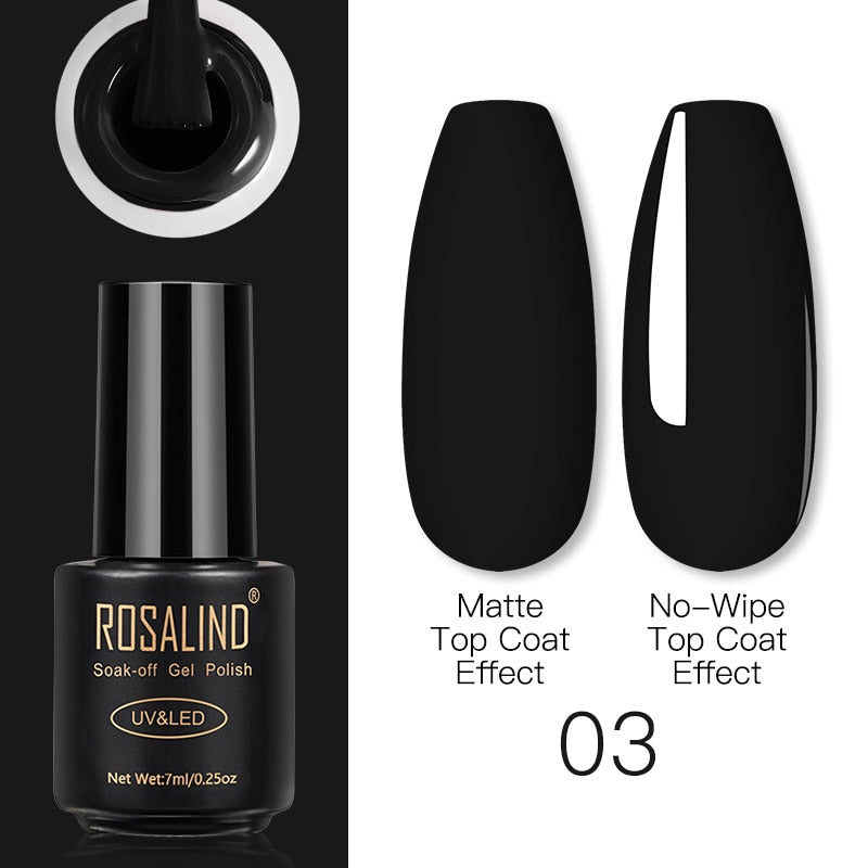 ROSALIND Gel Nail Polish Lamp All For Nails Art Manicure With Matt Base Top Coat Semi Permanant Gellak Nail Gel Polish Varnishes