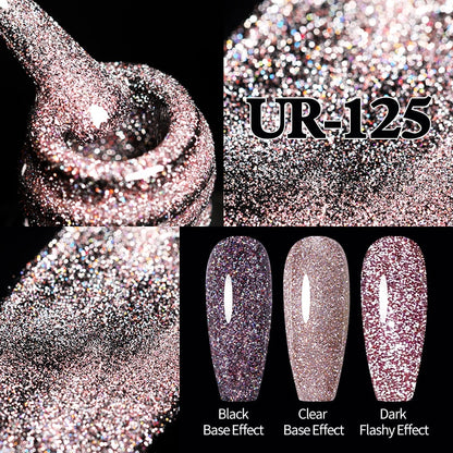 UR SUGAR Sparkling Gel Nail Polish Reflective Glitter Nail Gel Semi Permanent Nail Art Varnish For Manicures Need Base Top Coat