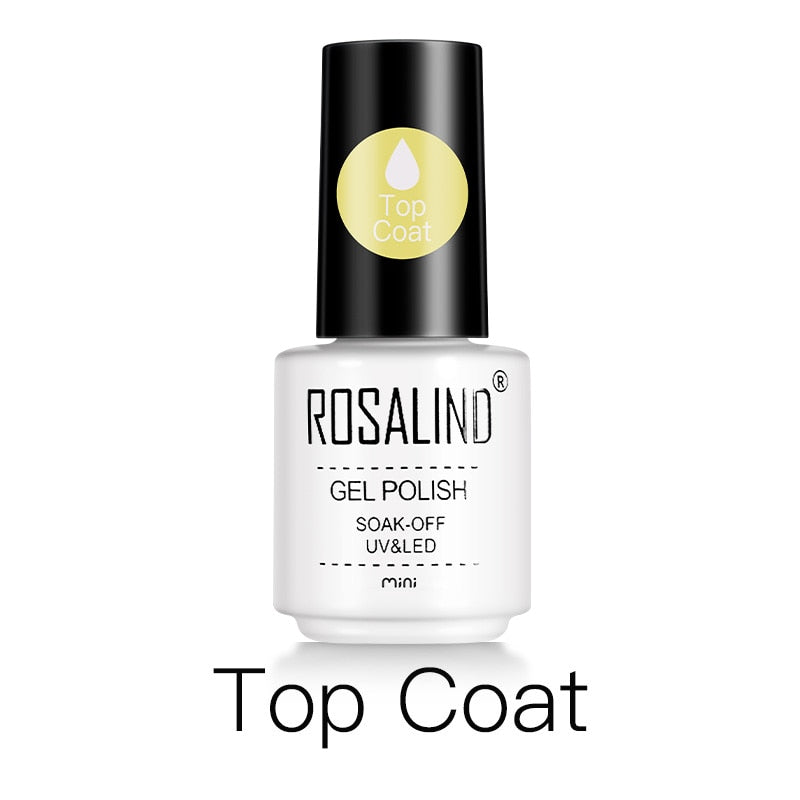 ROSALIND Gel Polish Set Manicure for Nails Semi Permanent Vernis top coat UV LED Gel Varnish Soak Off Nail Art Gel Nail Polish