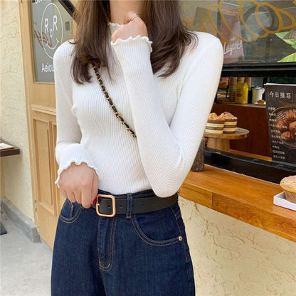 2022 Winter Women&#39;s Sweater Turtleneck Long Sleeve Sweater for Women Clothing Pullover Office Lady Knitted Tops Blusas 24089