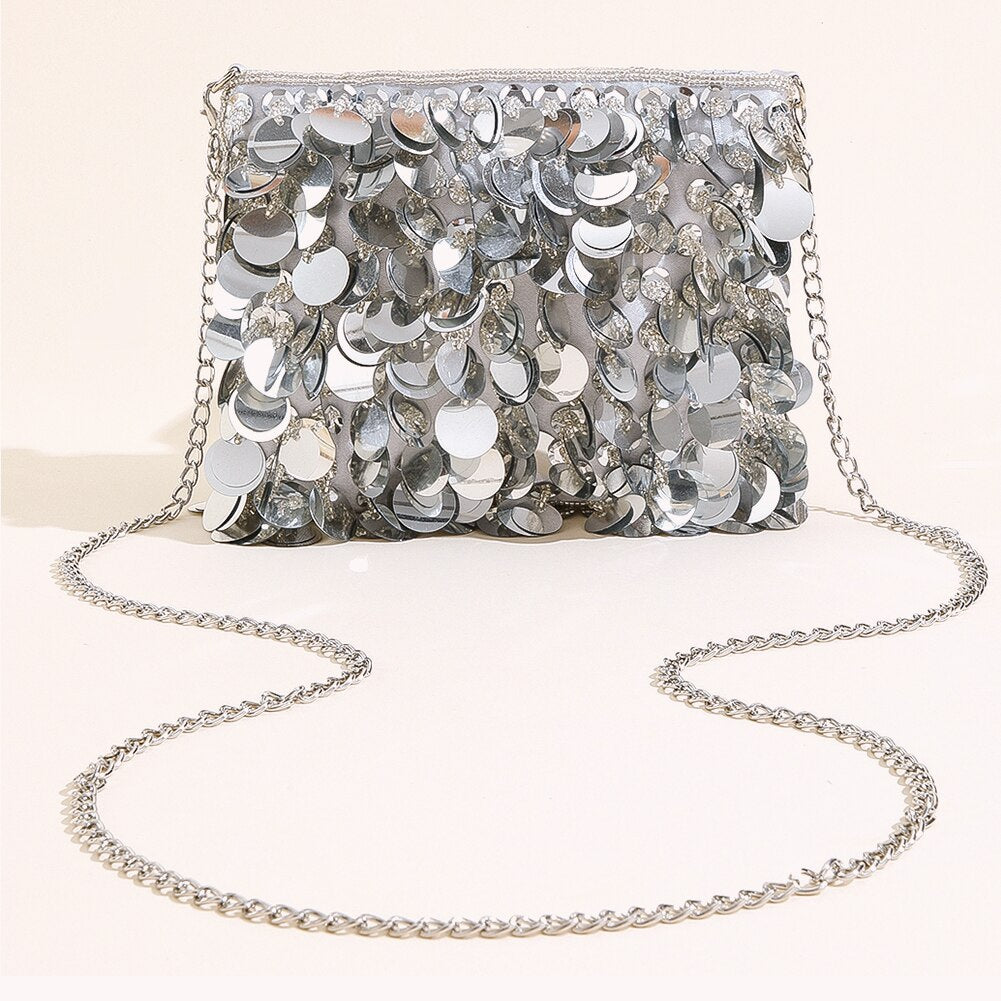 Fashion Rhinestones Evening Clutch Bag for Women Shiny Dinner Party Wedding Purses Handbag Designer Female Underarm Shoulder Bag