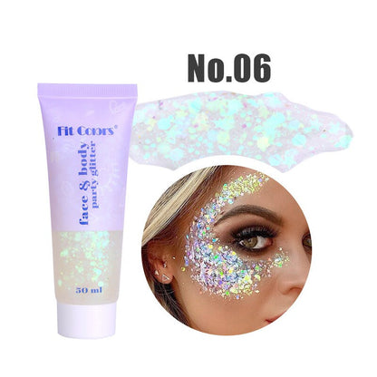 1pcs Eyeshadow Sequins Face Eye Glitter Sequin Gel Diamond Shiny Glitter Body Sequins Makeup Decorative For Party Festival