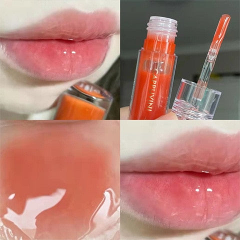 Mirror Water Lip Gloss Lip Glaze Transparent Glass Lip Oil Waterproof Liquid Lipstick Lipgloss Lips Cosmetics 8 Colors