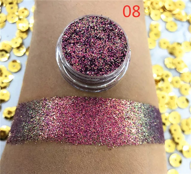 NEW Chameleon Pigment Chameleon Eyeshadow Multi Chrome Eyeshadow Prismatic Powder SKY BORN Shiny Glitter Eye shadow Palette