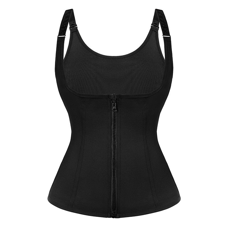 Neoprene Workout Body Shaper Sauna Waist Trainer Corset Vest for Women Weight Loss Sweat Vest Double Tummy Control Trimmer Belts