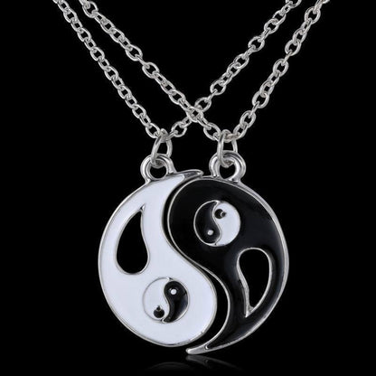 New Mystical Yin Yang Pendant Necklace Stainless Steel Necklaces For Women Couple Necklace Jewelry Gift