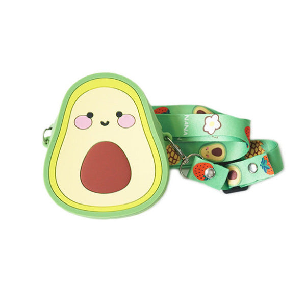 Children's Fruit Coin Purse Silicone Mini Shoulder Bag