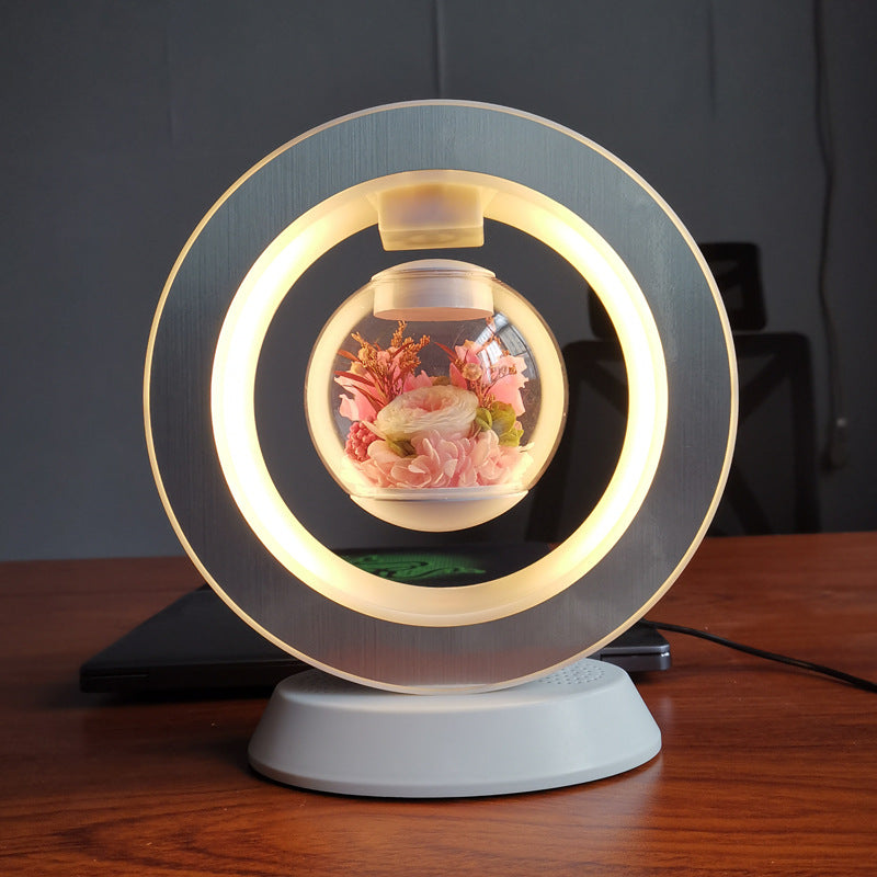 Valentines Day Gift Magnetic Levitation Lamp Bluetooth Stereo Light