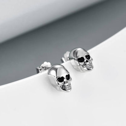 Skull Stud Earrings Sterling Silver Gifts for Women Girls Friend