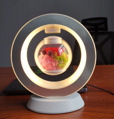 Valentines Day Gift Magnetic Levitation Lamp Bluetooth Stereo Light