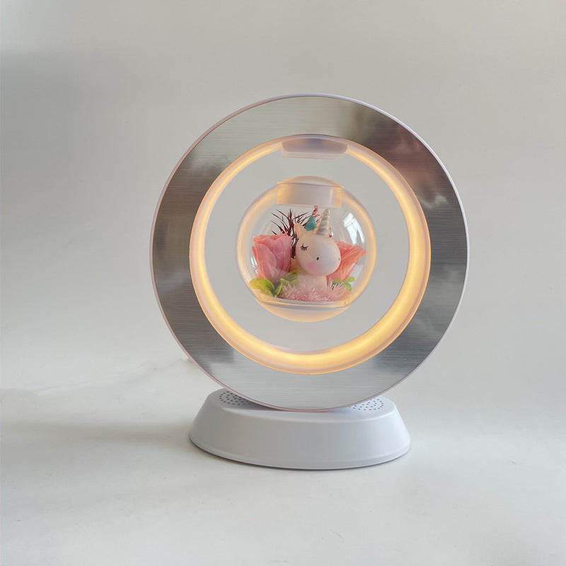 Valentines Day Gift Magnetic Levitation Lamp Bluetooth Stereo Light